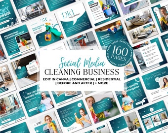 Cleaning Business Instagram Templates, Cleaning Service Instagram Post, Commercial Cleaning Template, Cleaning Social Media Post, Highlights