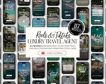 Travel Agent Instagram Reels Videos, Luxury Social Media Video, Instagram Travel Blogger Content, Travel Agency Marketing, TikTok New Bundle