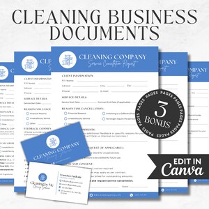 de Nettoyage de documents commerciaux | Modèle de contrat de nettoyage | Formulaires de consentement au nettoyage | Formulaires de service de nettoyage | Formulaire d'admission des clients