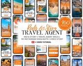 Travel Agent Social Media Reels: Instagram & TikTok Templates (Canva Editable)
