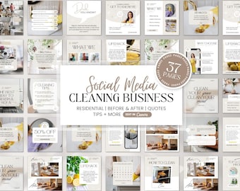 Cleaning Business Social Media Templates | Cleaning Service Instagram Post | Commercial Cleaning Template | Business Instagram Feed