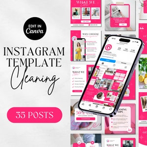 Cleaning Business Instagram Templates | Cleaning Service Instagram Post | Commercial Cleaning Template | Posts for Professional Cleaner