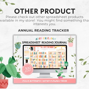 Digital Book Tracker: Bookshelf Reading Log, Google Sheets Template - Etsy