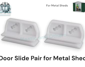 Par de correderas metálicas para puerta de cobertizo / Repuesto reforzado con rayos UV / Impresiones 3D de Alec