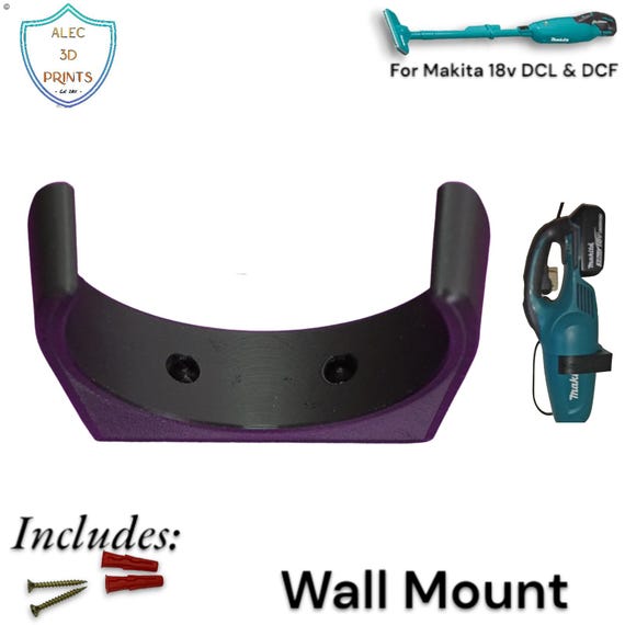 Support Mur Pour Aspirateur Sans Fil Makita DCL - Mobilefox Fabriqué En Allemagne