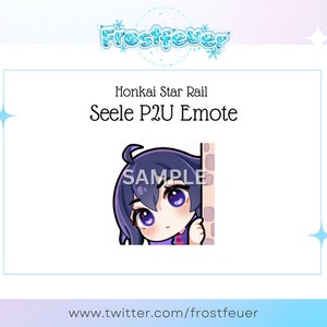 P2U Emote - Honkai Star Rail - Seele Peek (for Twitch/Discord/Youtube)