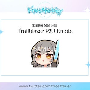 P2U Emote - Honkai Star Rail - Trailblazer Baseball Bat (for Twitch/Discord/Youtube)