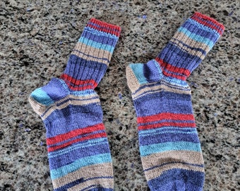 Selbstgestrickte Socken Größe 40/41