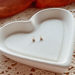 Tiny 14K Gold Filled Heart Studs