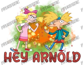 HEY ARNOLD Png digital download vintage 90s
