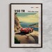 Banderole Lamborghini Countach / Bannière Affiche Décoration Garage