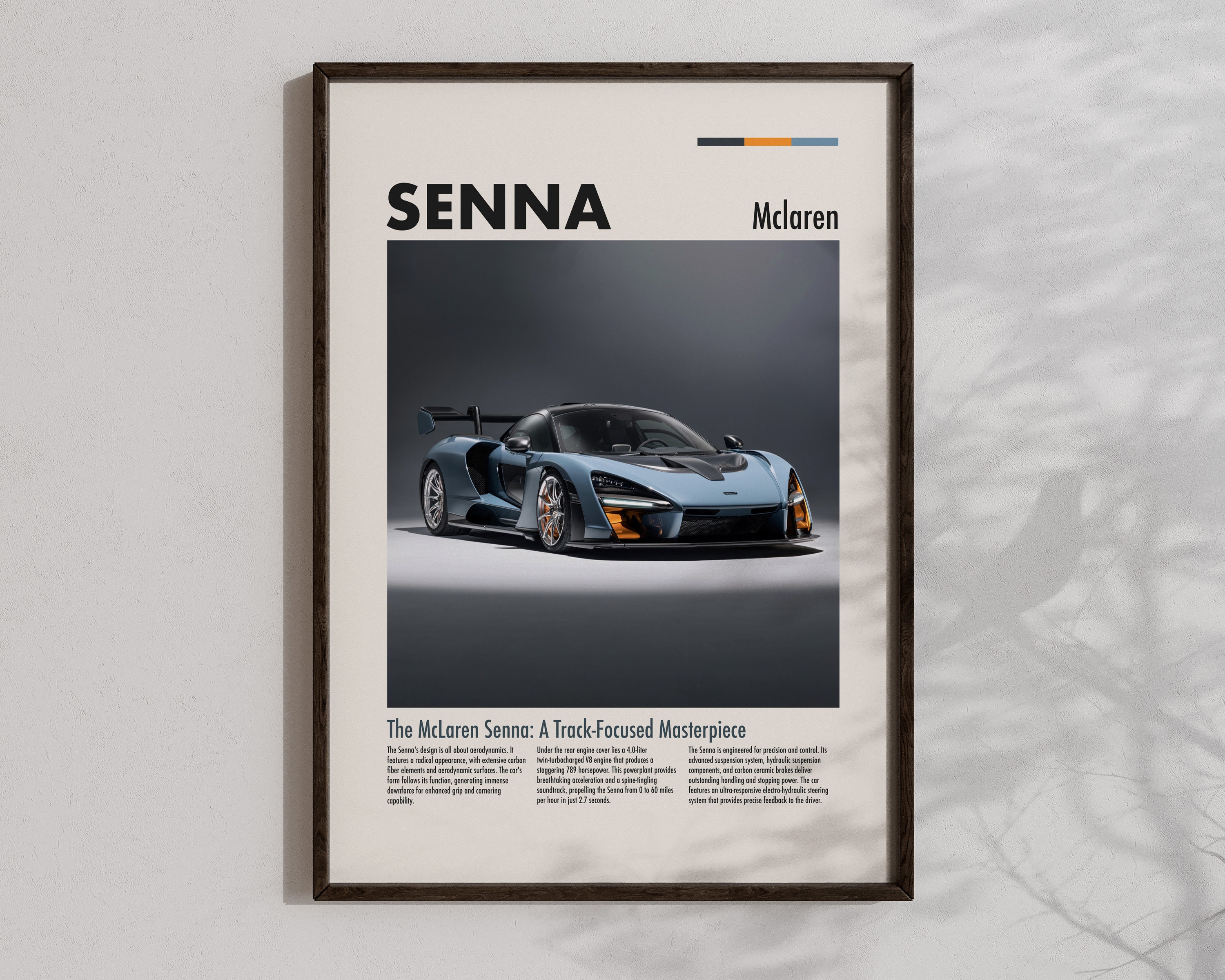 Downloadable Mclaren Senna Poster Hyper Car Wall Art Cool Race