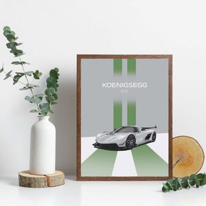 Printable Koenigsegg Jesko wall art, Koenigsegg Jesko Poster, Koenigsegg Gemera artwork, Downloadable car art, hypercar gift, supercar art