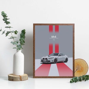 Printable BMW M4 csl poster, bmw m4 Print, bmw artwork, Bmw Car Wall Art, car poster, printable bmw car Art Prints, bmw gift, bmw car poster