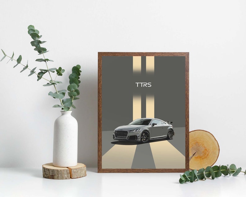 Printable Audi TTRS Poster, Audi TTRS Wall Art, Audi Car Poster, Sports ...