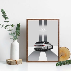 Printable BMW M3 touring poster, bmw m3 Print, bmw artwork, Bmw Car Wall Art, car poster, bmw car Art Prints, bmw gift, bmw car poster