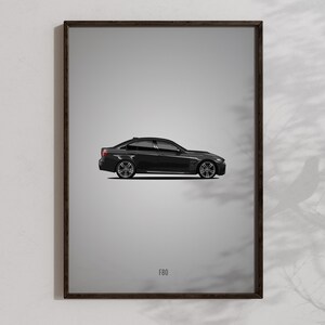 BMW M3 F80 Wall Art, Printable BMW M3 Poster, Sports Car Decoration, Cool Car Gifts, Bimmer Poster