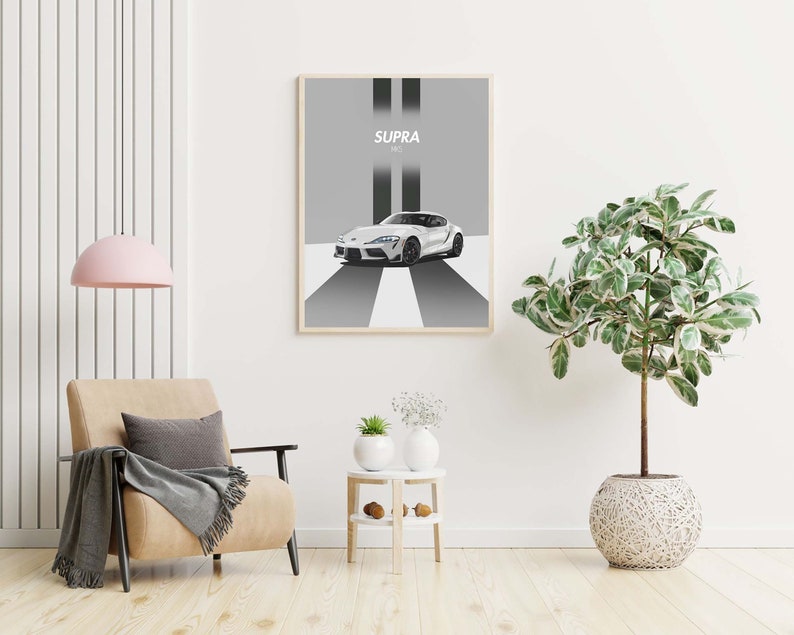 Printable Toyota Supra Poster, Toyota Supra
