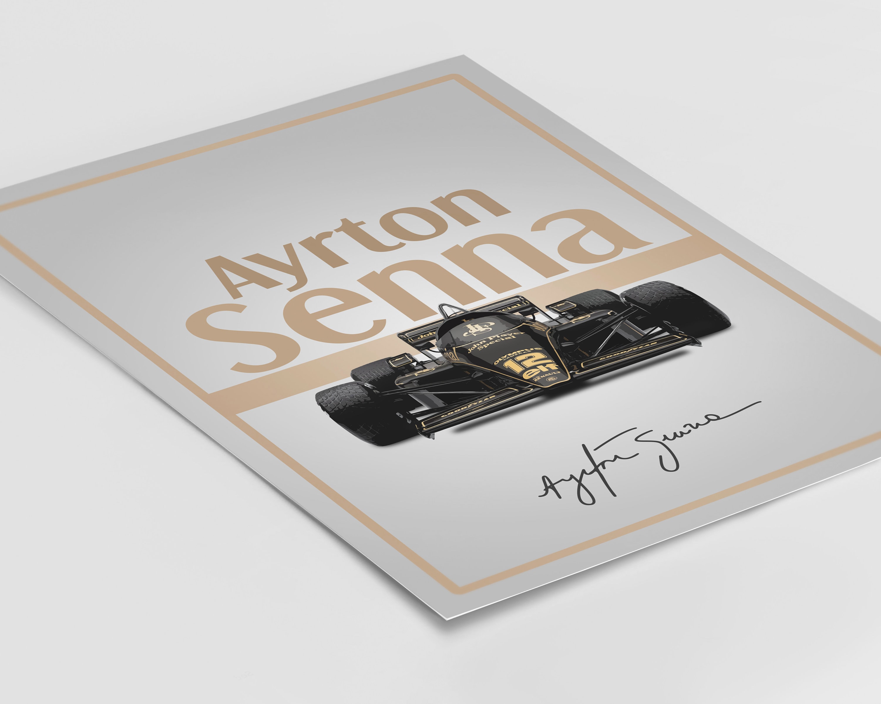 Here is a little breakdown on how I made my Ayrton Senna Poster
