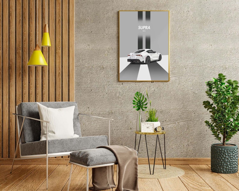 Printable Toyota Supra Poster, Toyota Supra