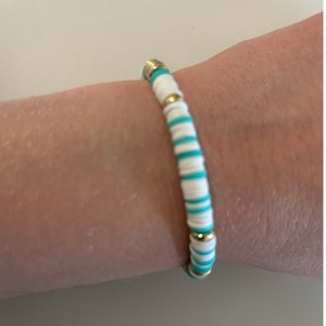 Ocean Breeze Clay Bead Bracelet