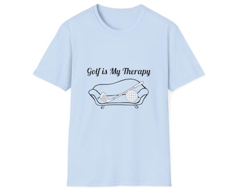 Golf Is My Therapy T-Shirt | Funny Golf Shirt | Golf Lover Gift | Relaxing Golf Tee | Gift for Golfer | Unisex Golf Apparel