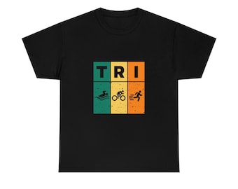 TRI Swim Bike Run Triathlon T-Shirt | Triathlon Shirt, Tri Shirt, Triathlon Crew T-Shirt, Triathlon Geschenk