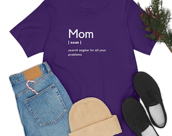 Mom Definition Damen T-Shirt | Mama Shirt, Geschenk für Mama, Definition von Mama, Muttertagsshirt