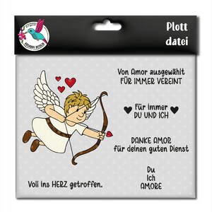 Amor Nico | Geschenk zum Valentinstag oder Hochzeit | Liebe liegt in der Luft | svg | zum Plotten aus Folie