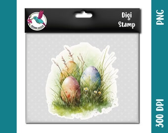 Easter eggs 3 | watercolor | png jpeg svg | DigiStamp for plotting with paper, sublimation or DTF printing | for making Easter gifts