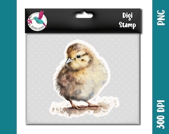 Easter Chicks 1 | watercolor | png jpeg svg | DigiStamp for plotting with paper, sublimation or DTF printing | for making Easter gifts