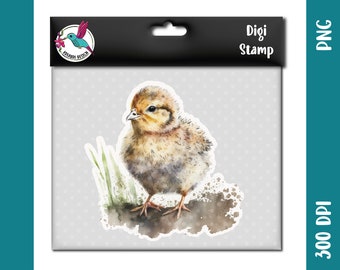 Easter Chicks 2 | watercolor | png jpeg svg | DigiStamp for plotting with paper, sublimation or DTF printing | for making Easter gifts