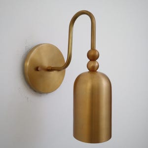 Decorative Wall Lamp, Brass Finish, 5 x 10 x 6.5 Inch Fixture