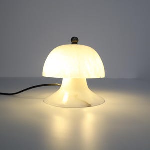 Hand carved Table Lamp From Solid Alabaster Stone ,This Timeless Piece Creates A Soothing And Calm Atmosphere