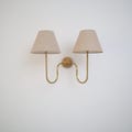 Timeless Elegance Brass Wall Lamp Handcrafted 2 Arm with Dual Lights Exquisite Home Decor
