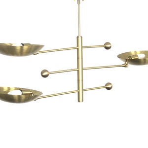 Radiant Elegance Handcrafted Brass Dish Chandelier for Timeless Illumination