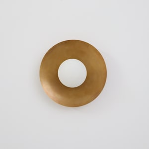 Modern Brass Dish Wall Lamp Curved Wall Light for Ambient Accent Lighting