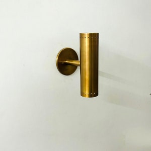 Timeless Charm Handcrafted Raw Brass Wall Lamp Illuminate Your Space