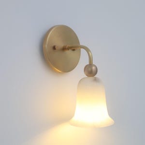 Mid Century Alabaster Stone Wall Light For Living Room Decoration Sconce Marble Wall Lamp For Your Home Decor