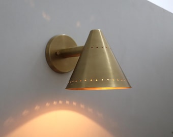 Handcrafted Brass Wall Lamp Style Sconce Light for Home Decor,Raw Brass Finish