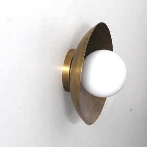 Inspired Handcrafted 1 Light Modern Brass Italian Wall Lamp Luminaire image 2
