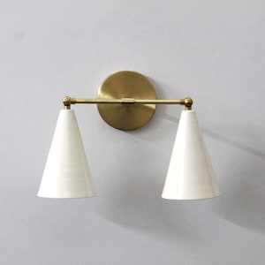 Handcrafted Mid Century Modern Brass Wall Lamps Inspired Designs