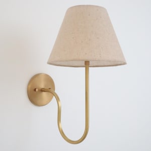 Radiant Raw Brass Elegance Wall Lamp for Timeless Décor