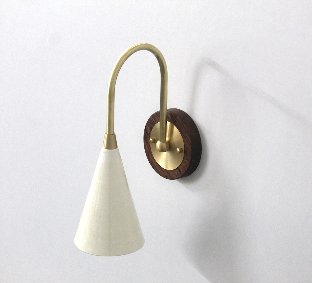 Mid Century Modern Brass Wall Lamp for Luxurious Ambiance - Etsy