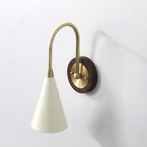 Mid Century Modern Brass Wall Lamp for Luxurious Ambiance