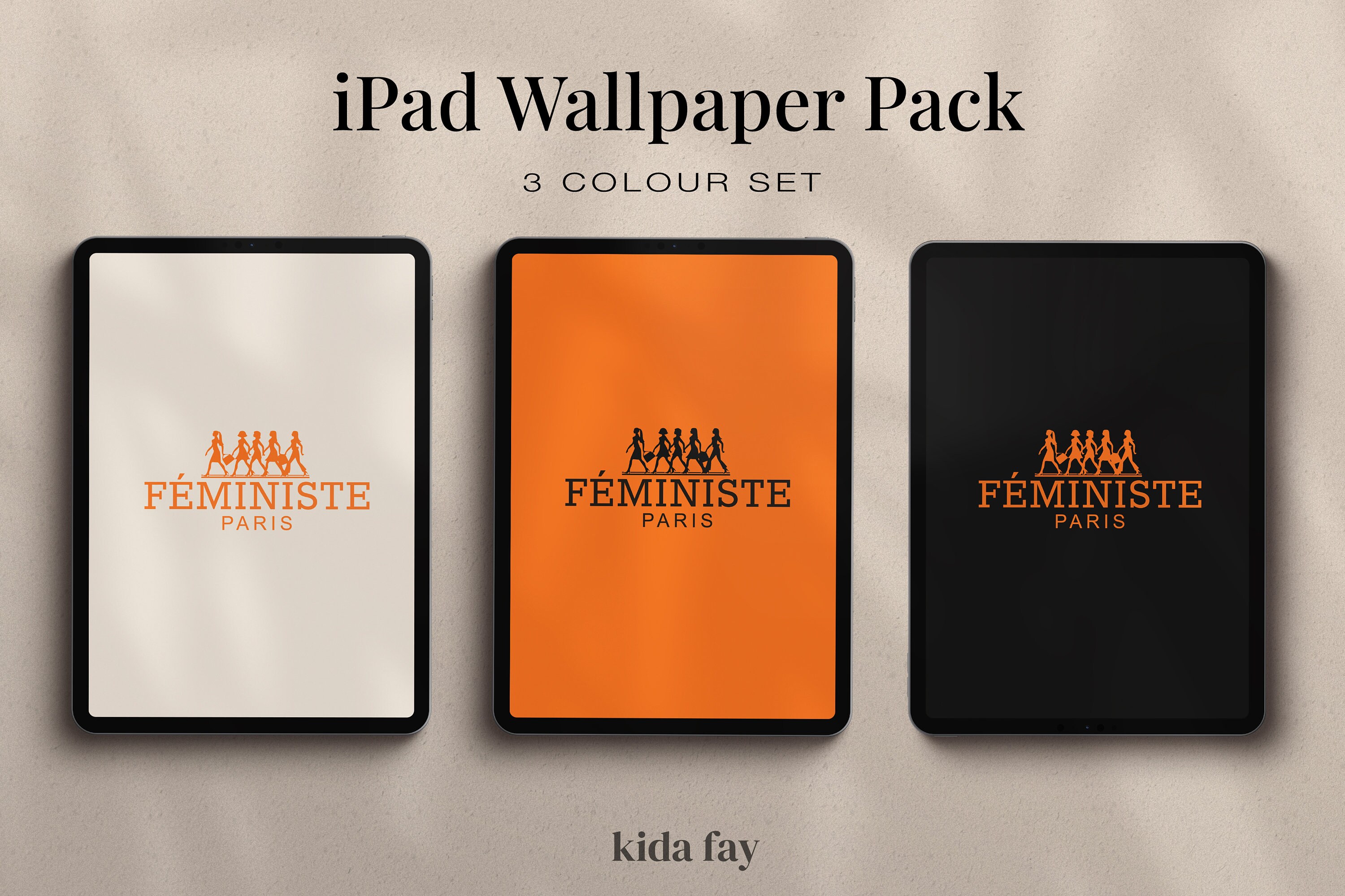 iPad Background Pack | 3 Colour Wallpaper Screensaver Set