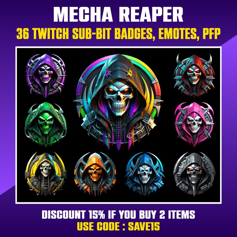 Reaper Twitch Badges and Reaper Twitch emote
