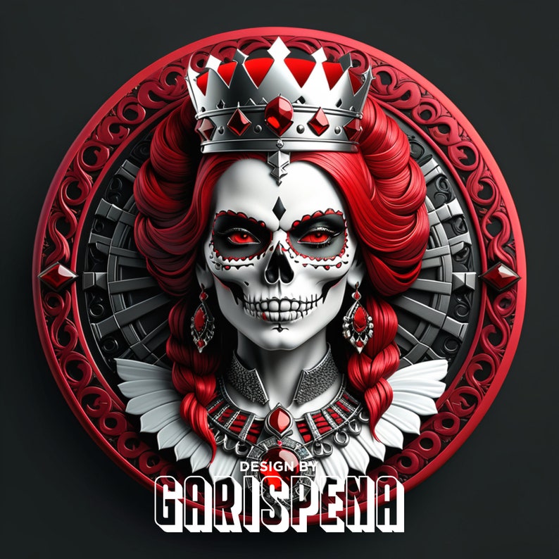 Skull Queen Twitch Sub Badges: Streamer Emotes, Vtuber Avatars (digital ...
