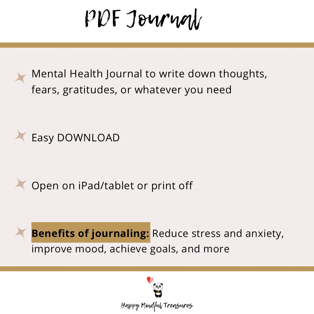 Health Journal.pdf Mental Health Journal, PDF File, Goodnotes Journal, Notability Journal ...