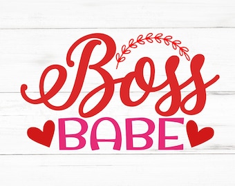 Boss Babe SVG, Boss Babe PNG, Boss Babe Designdateien, Boss Babe Bundle, Boss Babe Designs